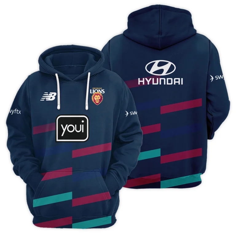 Brisbane Lions Australian Football League Exclusive Logo Hoodie HOAFL130825A01BLHD
