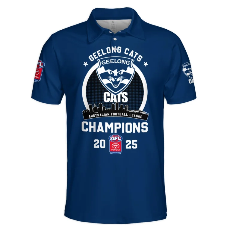 AFL Geelong Cats Premier Polo Shirt HOAFL230925CP01GEELPL