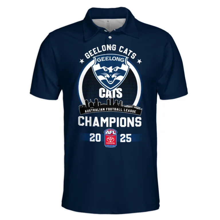 AFL Geelong Cats Premier Polo Shirt HOAFL230925CP02GEELPL