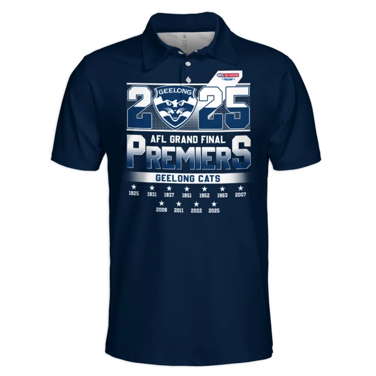 AFL Geelong Cats Premier Polo Shirt HOAFL250925CP01GEELPL