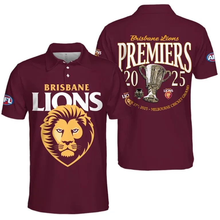 AFL Brisbane Lions Premier Polo Shirt HOQTAFL270925A01BLPL