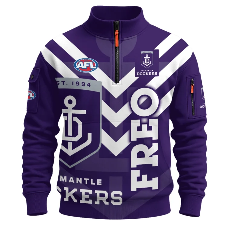 Fremantle Dockers AFL Exclusive Logo Sweatshirt Zipper HOAFL120525A01FRESHZ