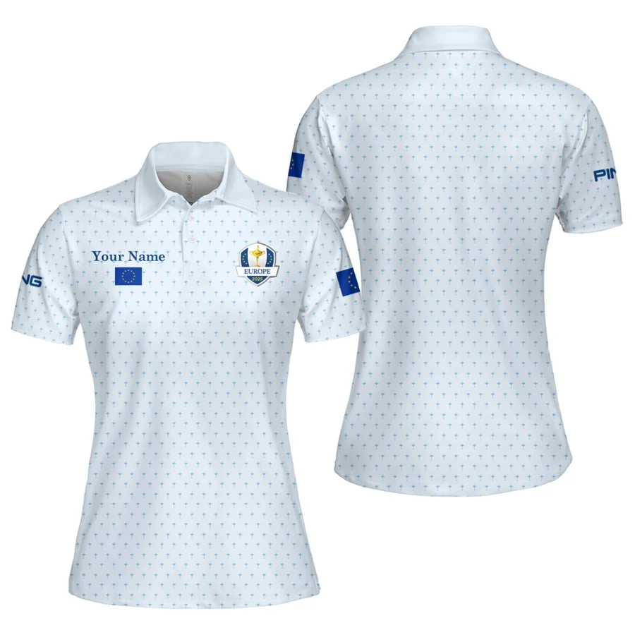 Special Release Europe Ryder Cup Ping Exclusive Logo Women Polo Shirt HORD100925A01PIPLW - Image 3