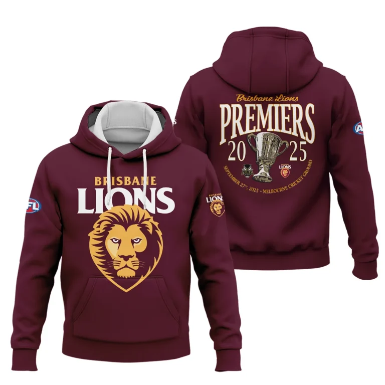 AFL Brisbane Lions Premier Hoodie HOQTAFL270925A01BLHD