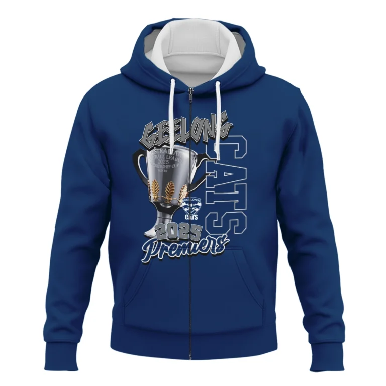 AFL Geelong Cats Premier Zipper Hoodie HOAFL190925CP02GEELZHD