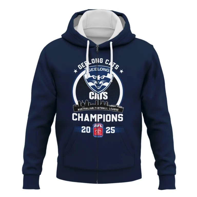 AFL Geelong Cats Premier Zipper Hoodie HOAFL230925CP02GEELZHD