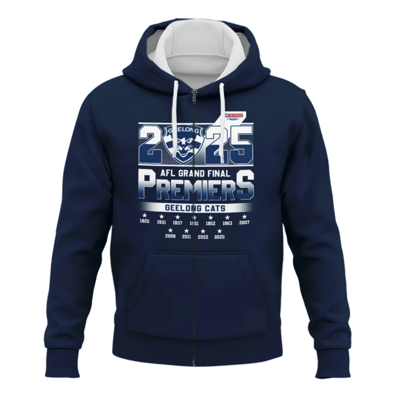 AFL Geelong Cats Premier Zipper Hoodie HOAFL250925CP01GEELZHD