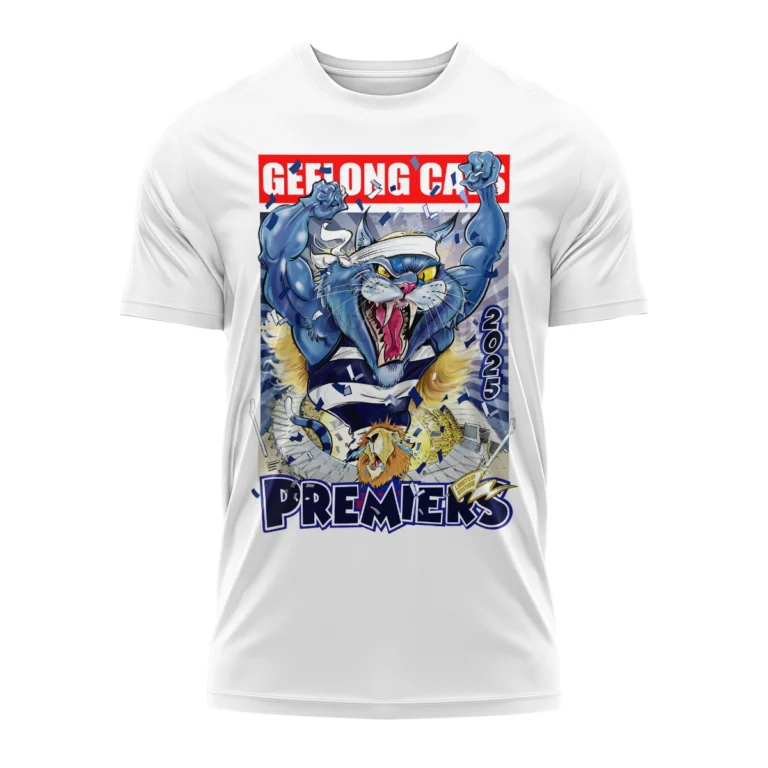 AFL Geelong Cats Premier T-shirt HOAFL250925CP02GEEL