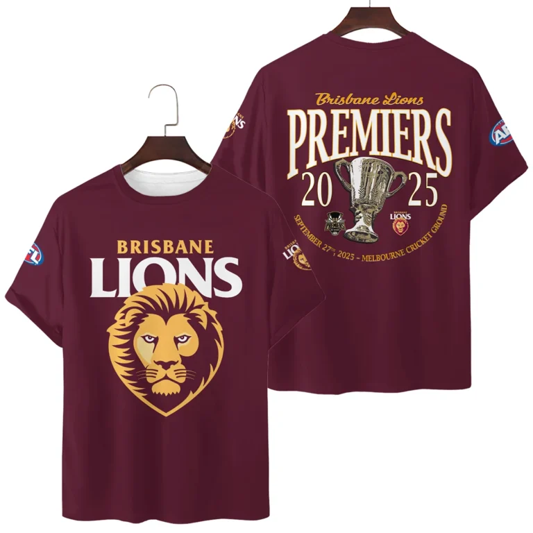 AFL Brisbane Lions Premier T-shirt HOQTAFL270925A01BLTS