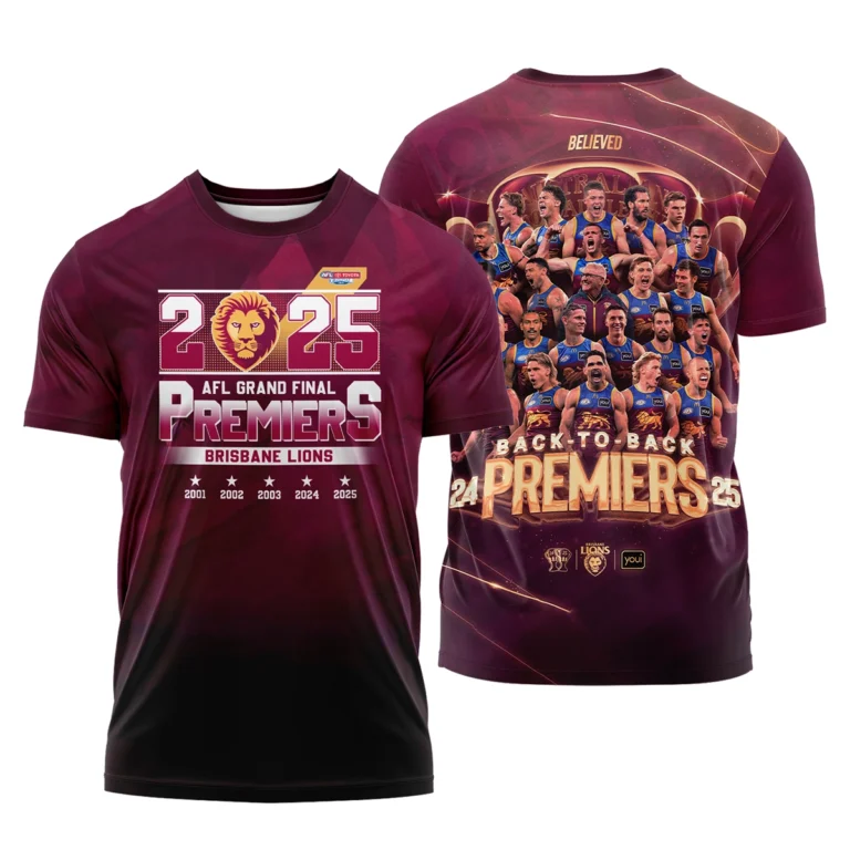 AFL Brisbane Lions Premier T-shirt HOAFL270925CP04BL