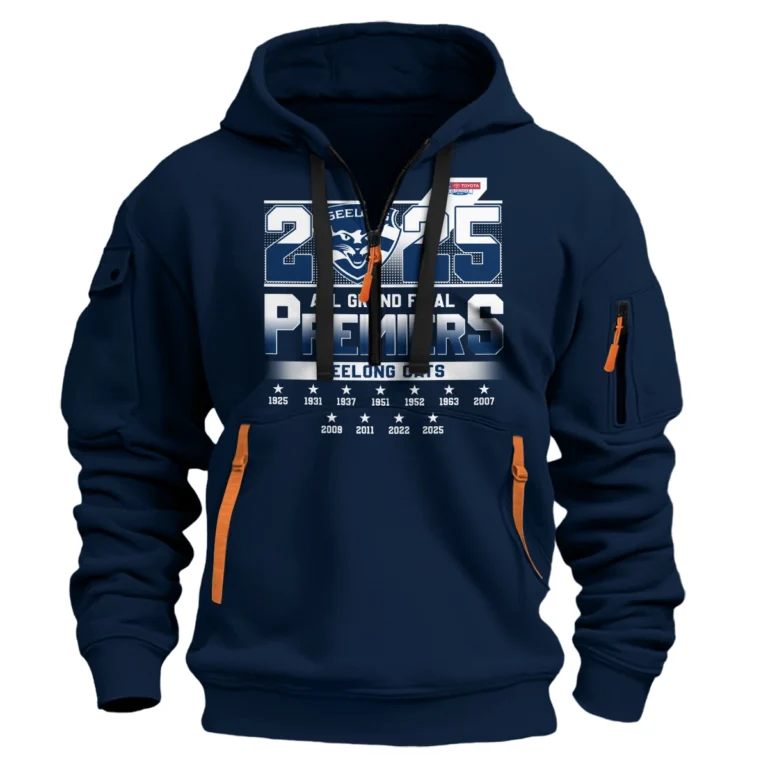 AFL Geelong Cats Premier Hoodie Half Zipper HOAFL250925CP01GEELHDF