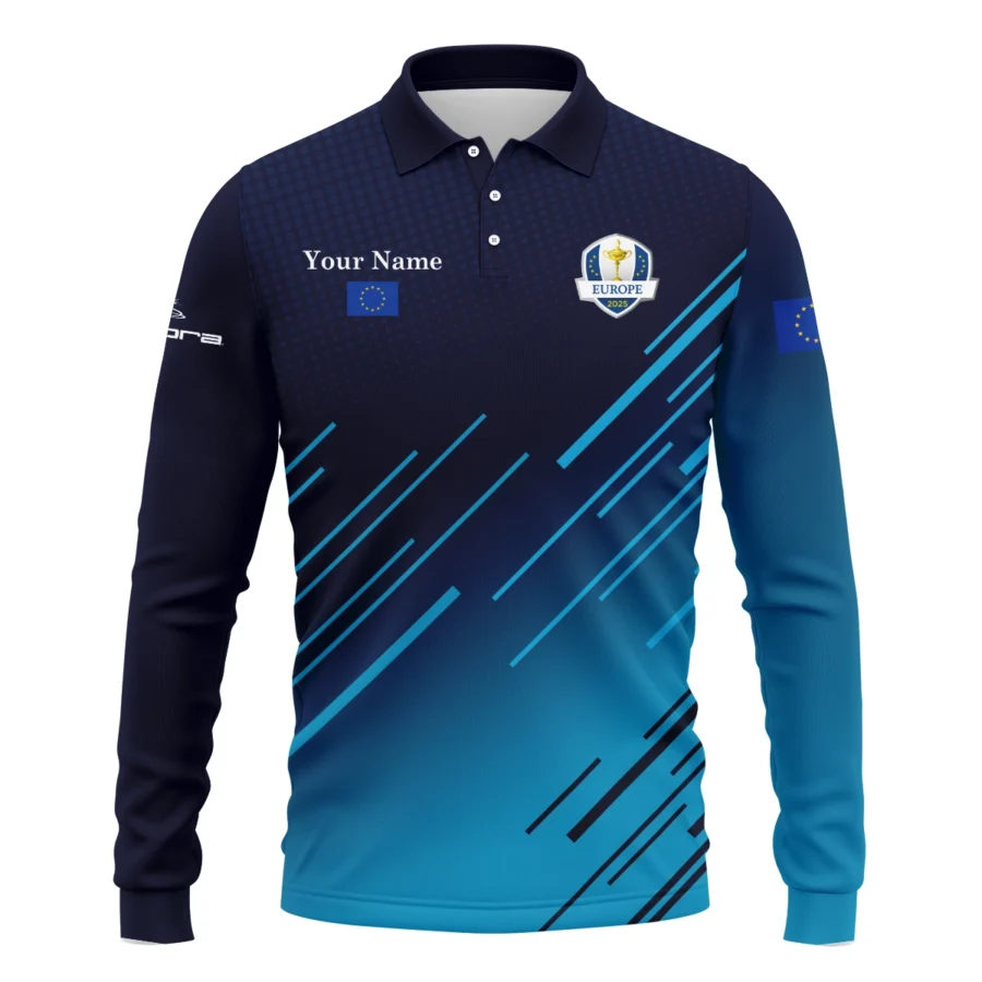 Special Release Europe Ryder Cup Cobra Golf Exclusive Logo Long Polo Shirt HORD100925A02CBLPL