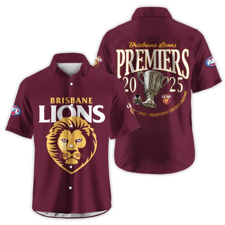 AFL Brisbane Lions Premier Hawaiian Shirt HOQTAFL270925A01BLHW