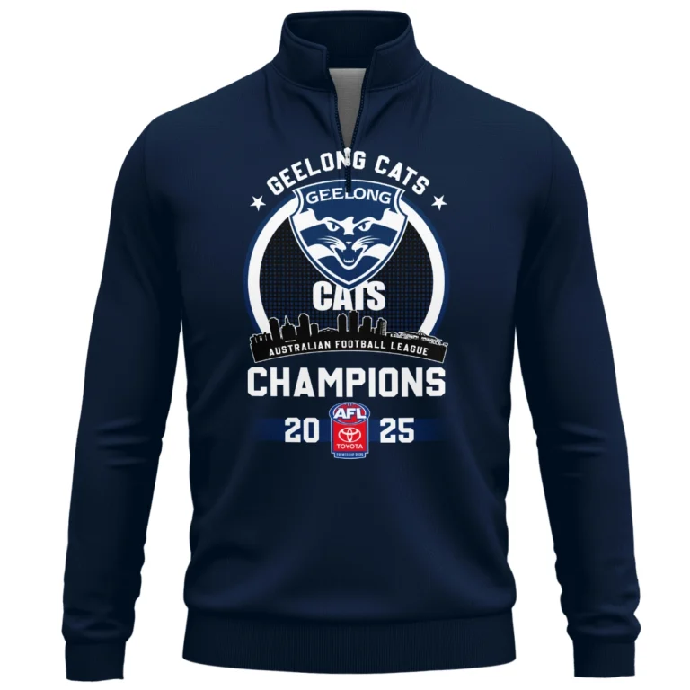 AFL Geelong Cats Premier Quarter Zip Sweatshirt HOAFL230925CP02GEELQTZ