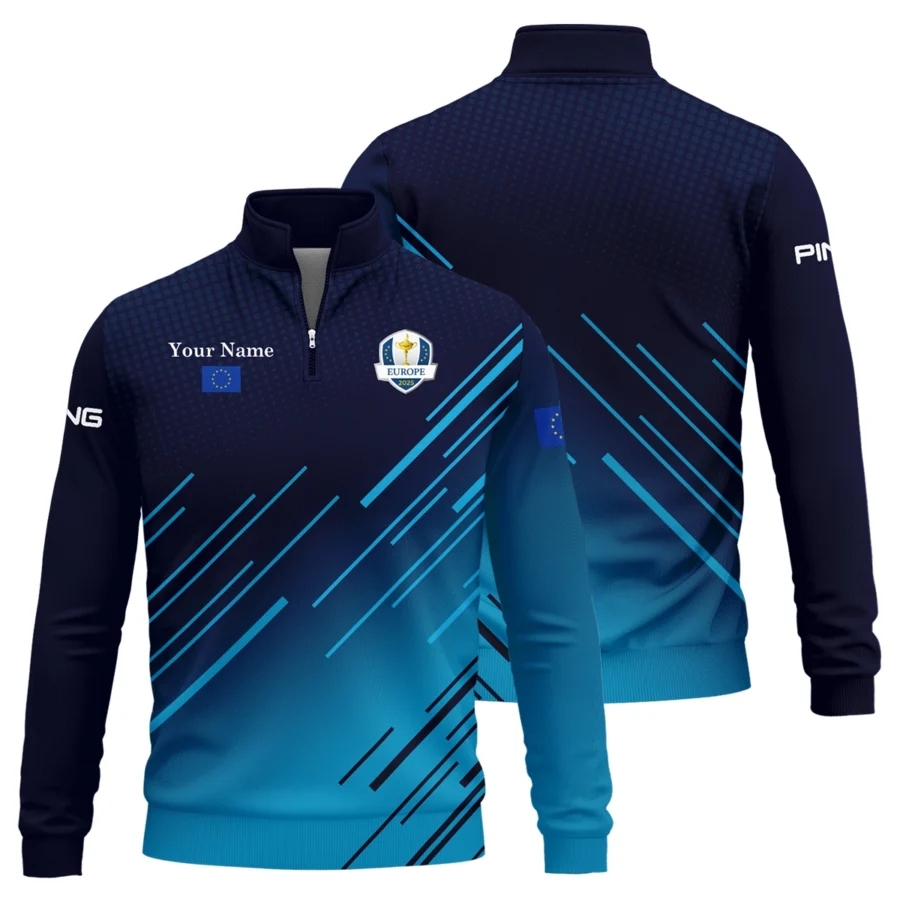 Special Release Europe Ryder Cup Ping Exclusive Logo Quarter-Zip Jacket HORD100925A02PIQTZ - Image 3