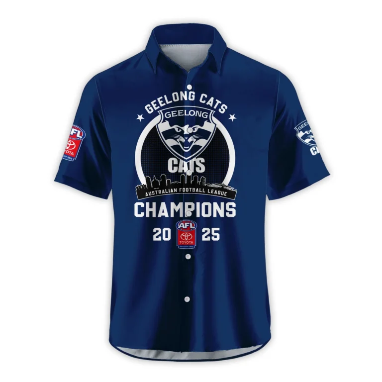 AFL Geelong Cats Premier Hawaiian Shirt HOAFL230925CP01GEELHW