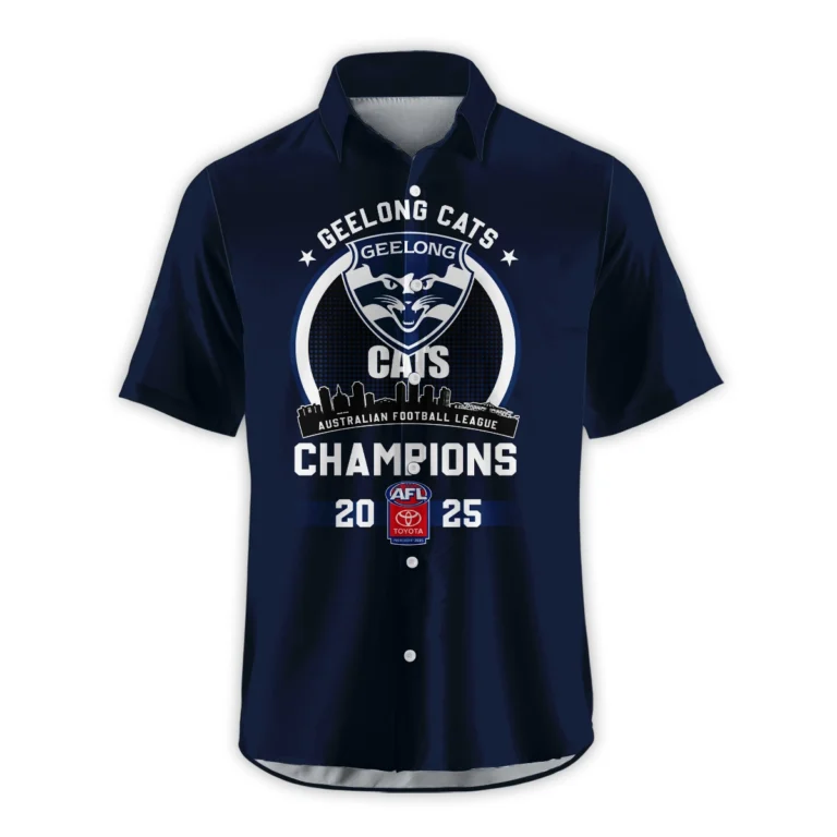 AFL Geelong Cats Premier Hawaiian Shirt HOAFL230925CP02GEELHW