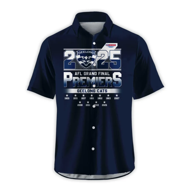 AFL Geelong Cats Premier Hawaiian Shirt HOAFL250925CP01GEELHW