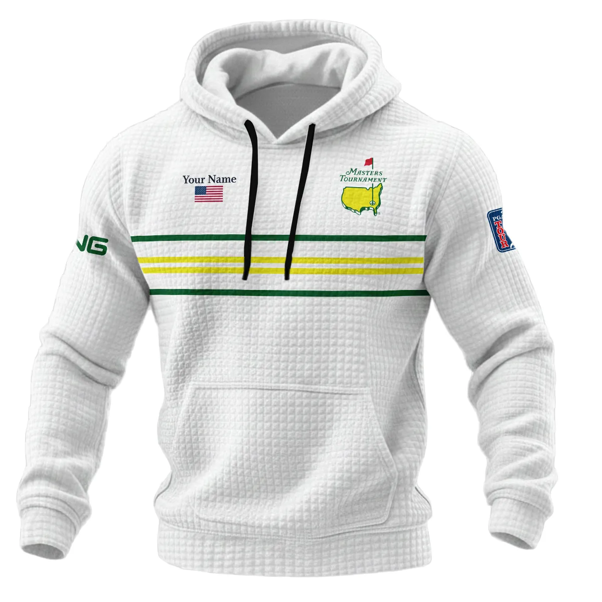Ping Masters Tournament Hoodie Quilted Waffle All Over Prints QTMT161225A1PI-HQW - Image 2