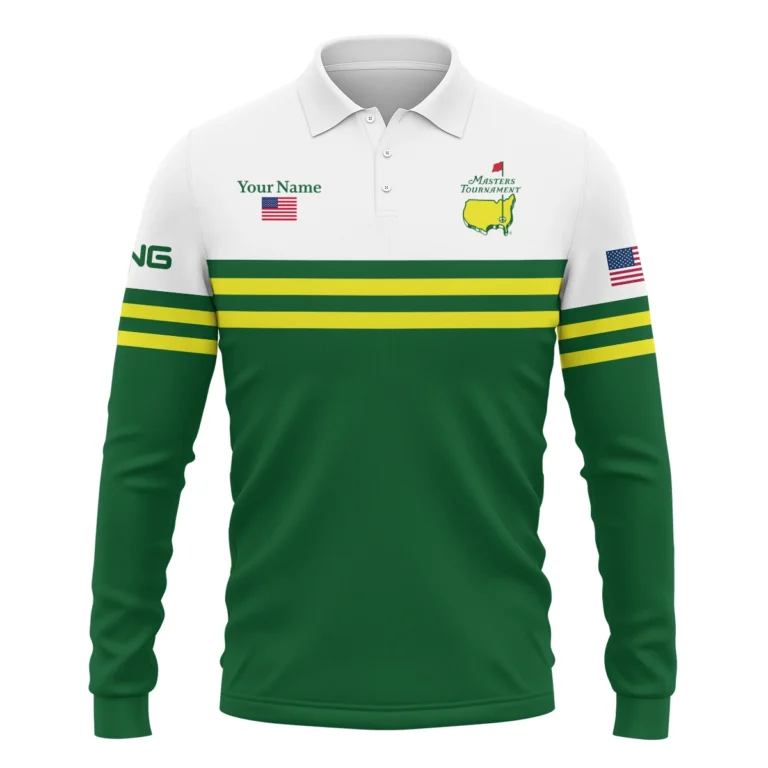 Ping Masters Tournament Exclusive Logo Long Polo Shirt QTMT081025AA1PI-LPL