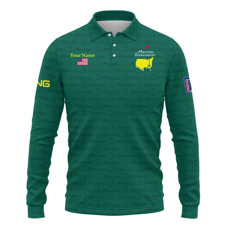 Ping Masters Tournament Exclusive Logo Long Polo Shirt QTMT081025AA2PI-LPL