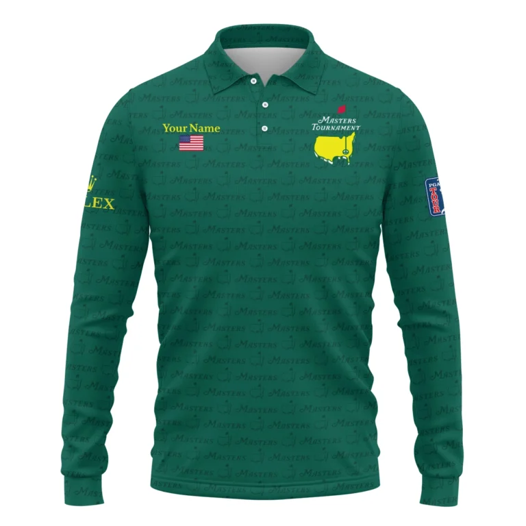 Rolex Masters Tournament Exclusive Logo Long Polo Shirt QTMT081025AA2ROX-LPL