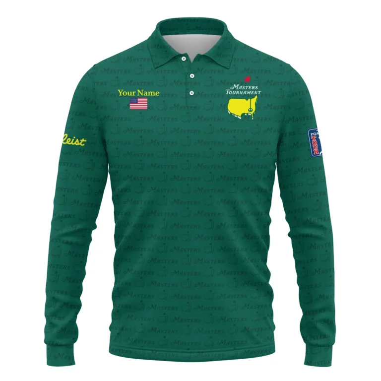 Masters Tournament Exclusive Logo Long Polo Shirt QTMT081025AA2TL-LPL