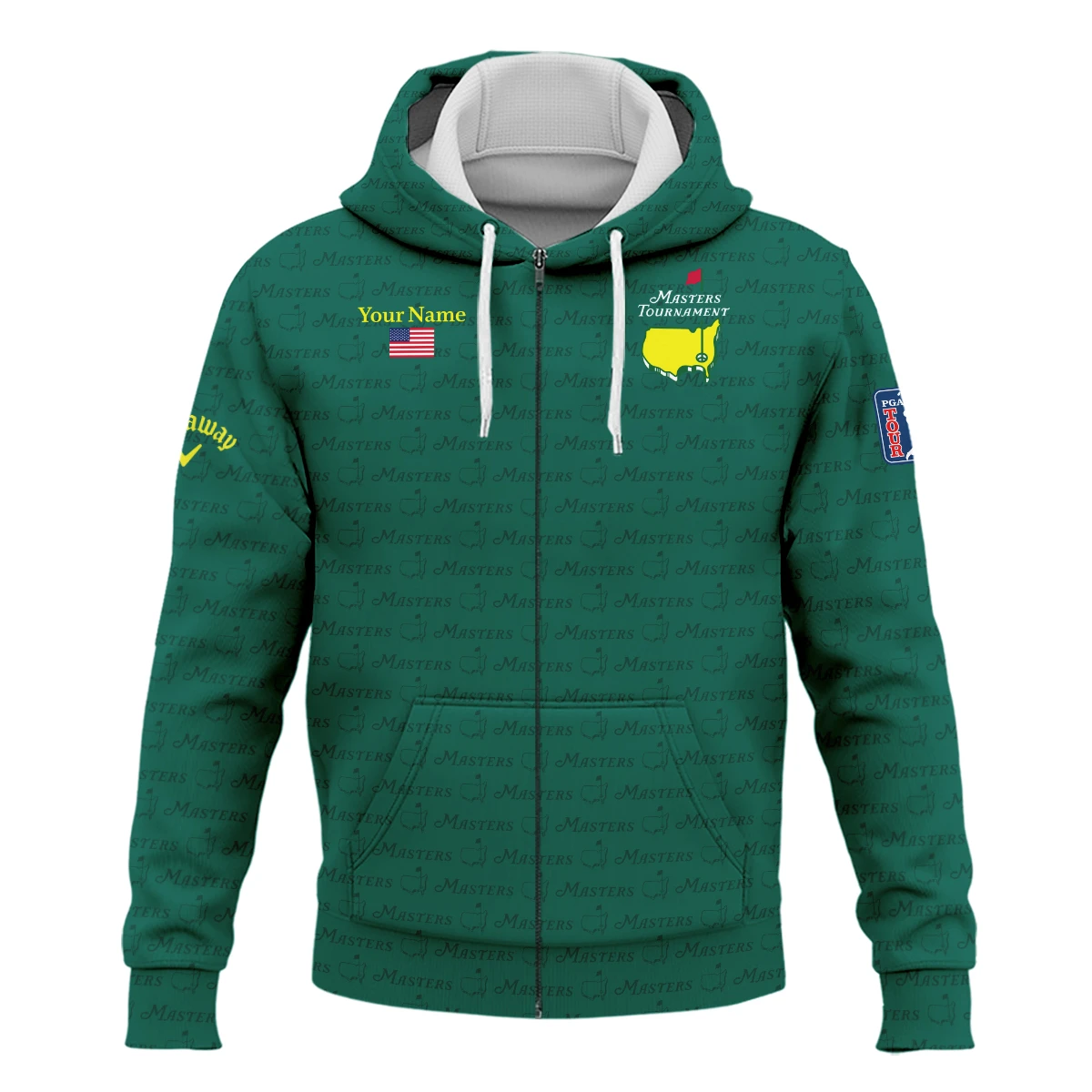 Callaway Masters Tournament Exclusive Logo Zipper Hoodie QTMT081025AA2CLW-ZHD