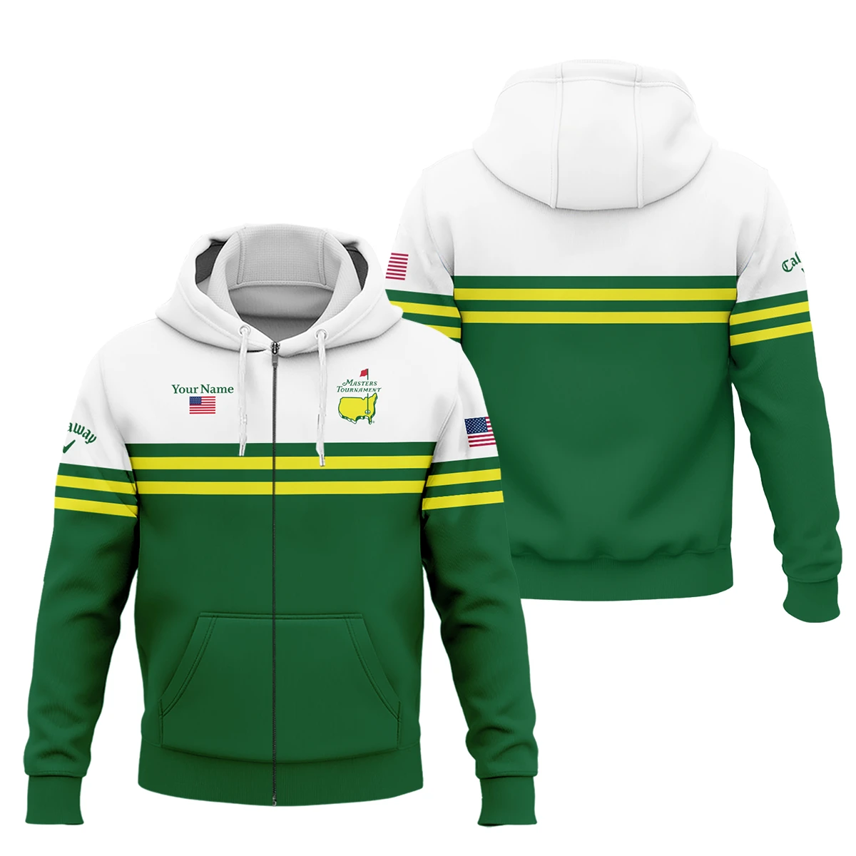 Callaway Masters Tournament Exclusive Logo Zipper Hoodie QTMT081025AA1CLW-ZHD - Image 3
