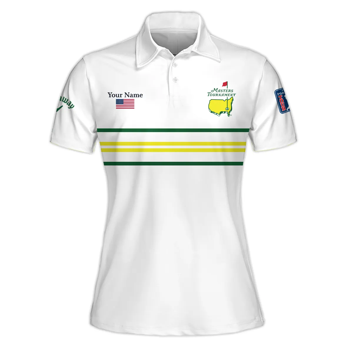 Callaway Masters Tournament Women Polo Shirt All Over Prints QTMT161225A1CLW-PLW - Image 2