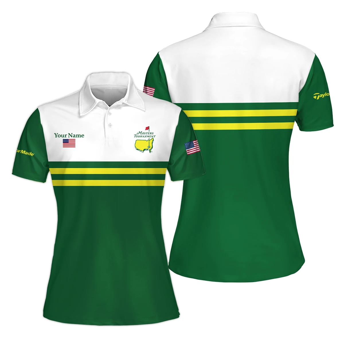 TaylorMade Masters Tournament Exclusive Logo Women Polo Shirt QTMT081025AA1TM-PLW - Image 3