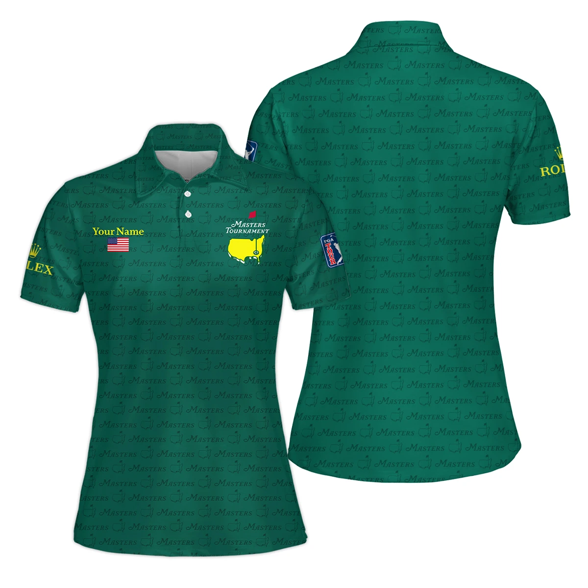 Rolex Masters Tournament Exclusive Logo Women Polo Shirt QTMT081025AA2ROX-PLW - Image 3
