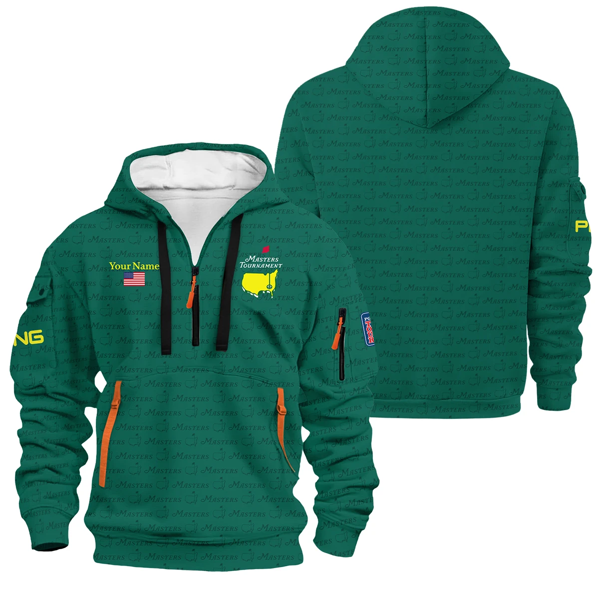 Ping Masters Tournament Exclusive Logo Hoodie Half Zipper QTMT081025AA2PI-HDF - Image 3