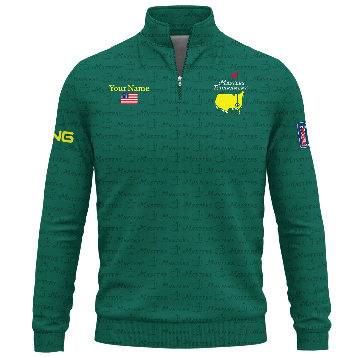 Ping Masters Tournament Exclusive Logo Quarter Zip Sweatshirt QTMT081025AA2PI-QTZ