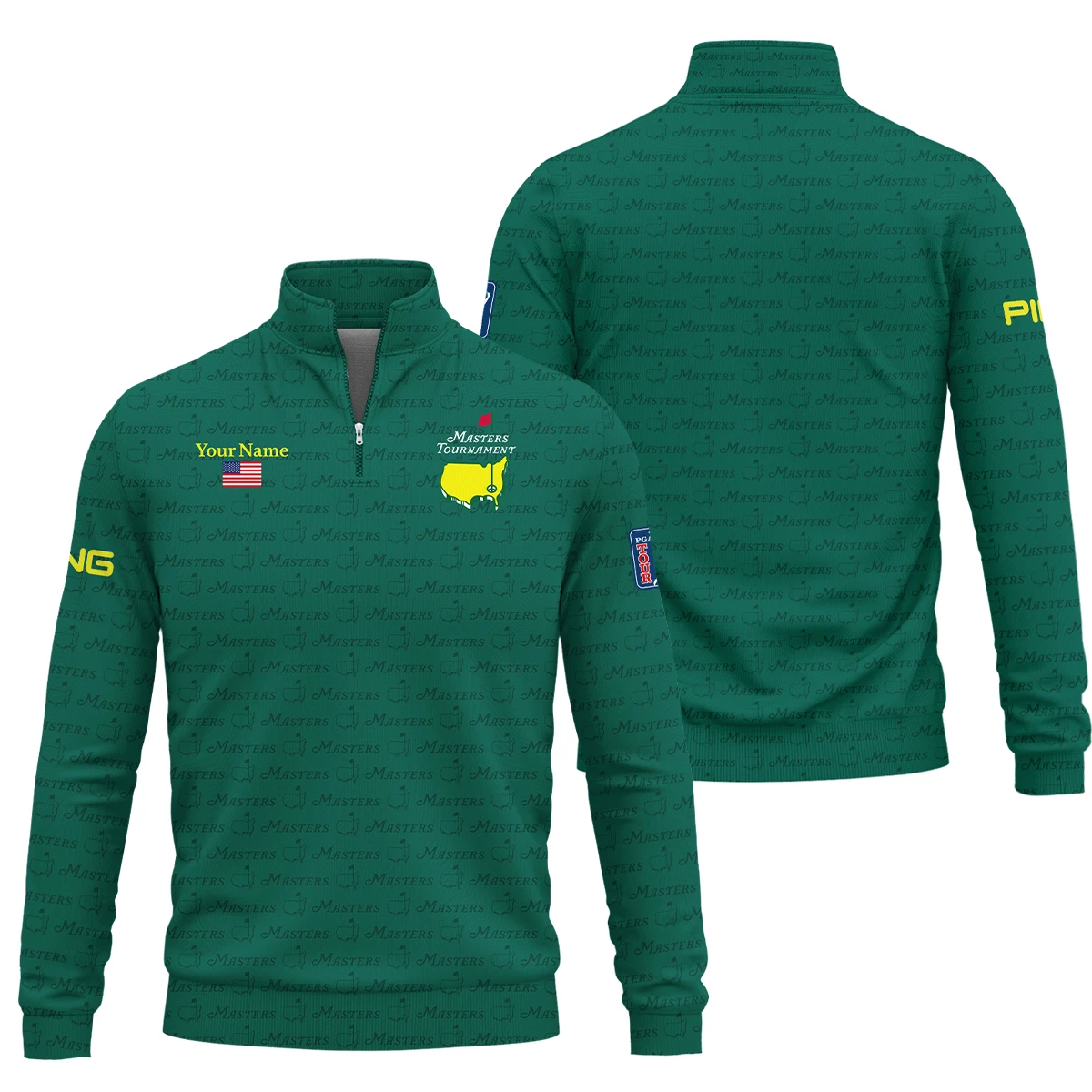 Ping Masters Tournament Exclusive Logo Quarter Zip Sweatshirt QTMT081025AA2PI-QTZ - Image 3
