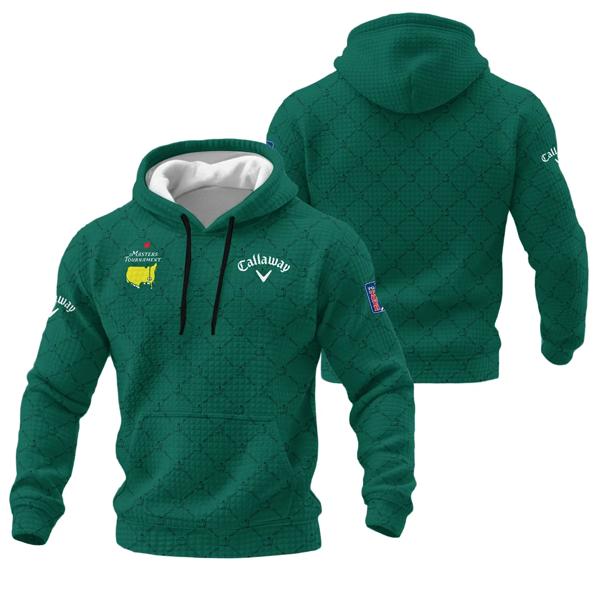 Callaway Masters Tournament Hoodie Quilted Waffle All Over Prints QTMT060225A1CLW-HQW - Image 3