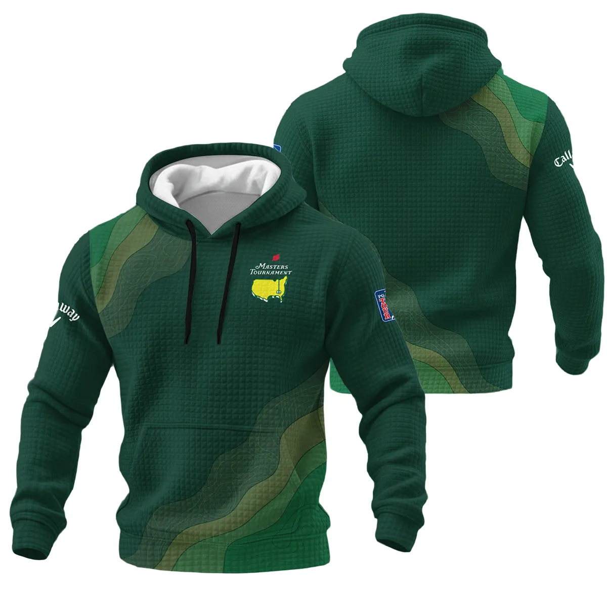 Callaway Masters Tournament Hoodie Quilted Waffle All Over Prints QTMT240225A1CLW-HQW - Image 3