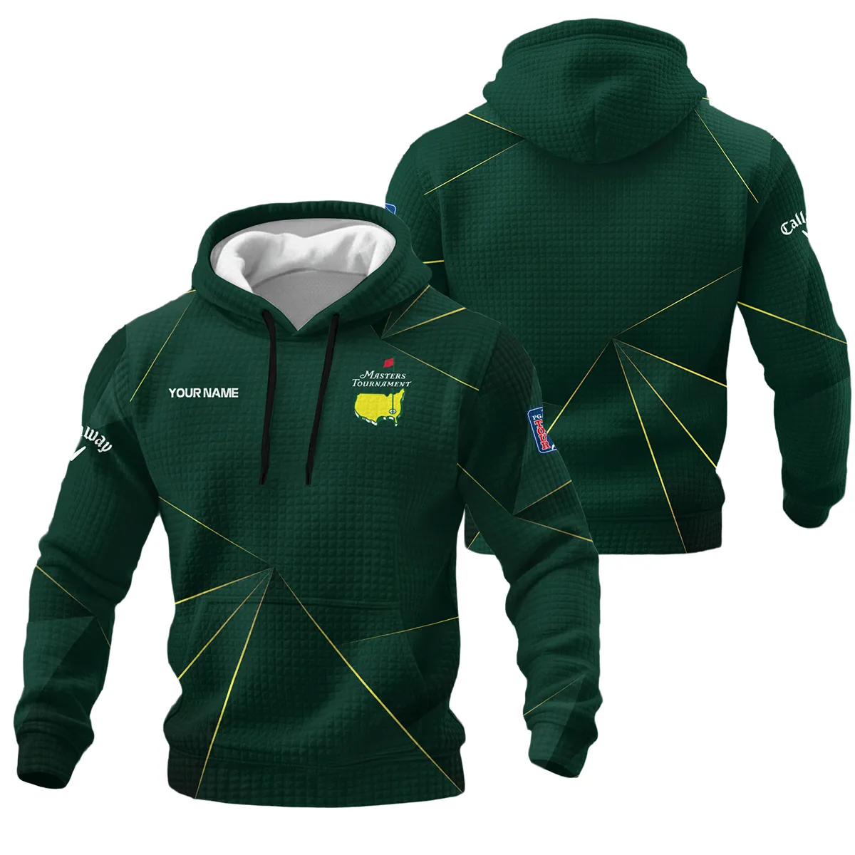 Callaway Masters Tournament Hoodie Quilted Waffle All Over Prints QTMT240225A2CLW-HQW - Image 3