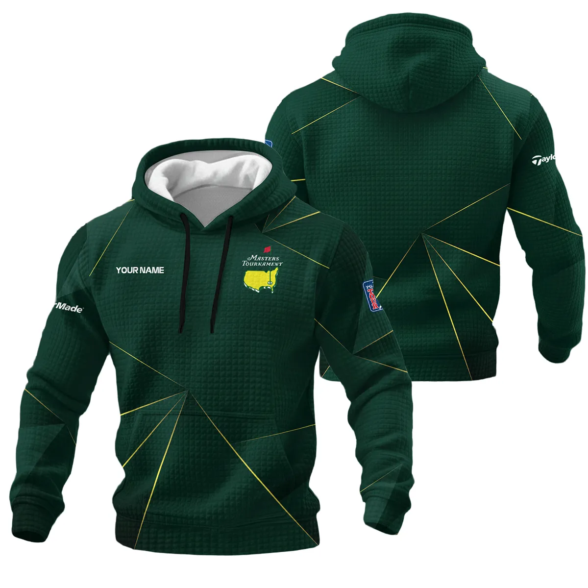 TaylorMade Masters Tournament Hoodie Quilted Waffle All Over Prints QTMT240225A2TM-HQW - Image 3