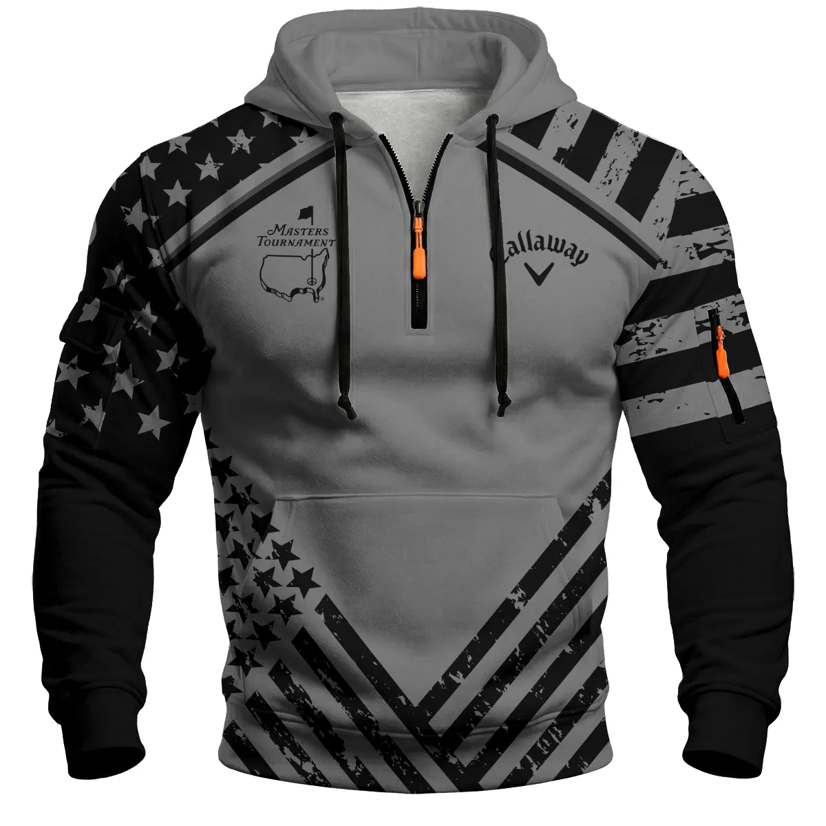 Callaway Masters Tournament Zip Neck Hoodie All Over Prints QTMT060225A2CLW-ZLU