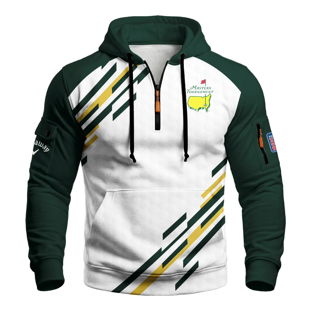 Callaway Masters Tournament Zip Neck Hoodie All Over Prints QTMT260225A1CLW-ZLU