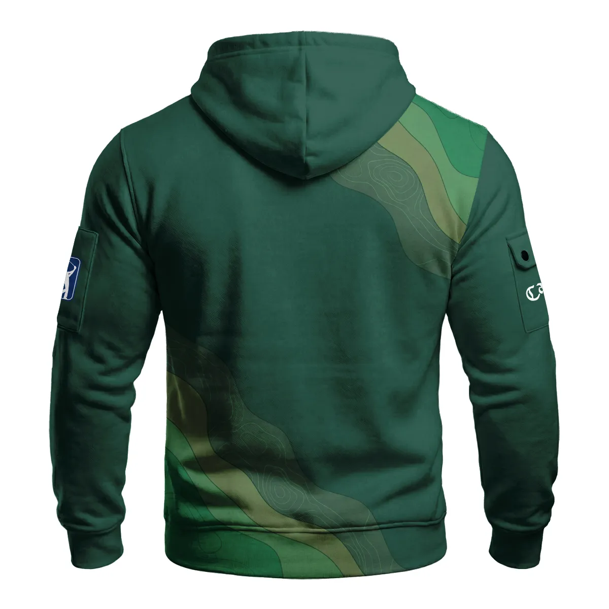 Callaway Masters Tournament Zip Neck Hoodie All Over Prints QTMT240225A1CLW-ZLU - Image 2