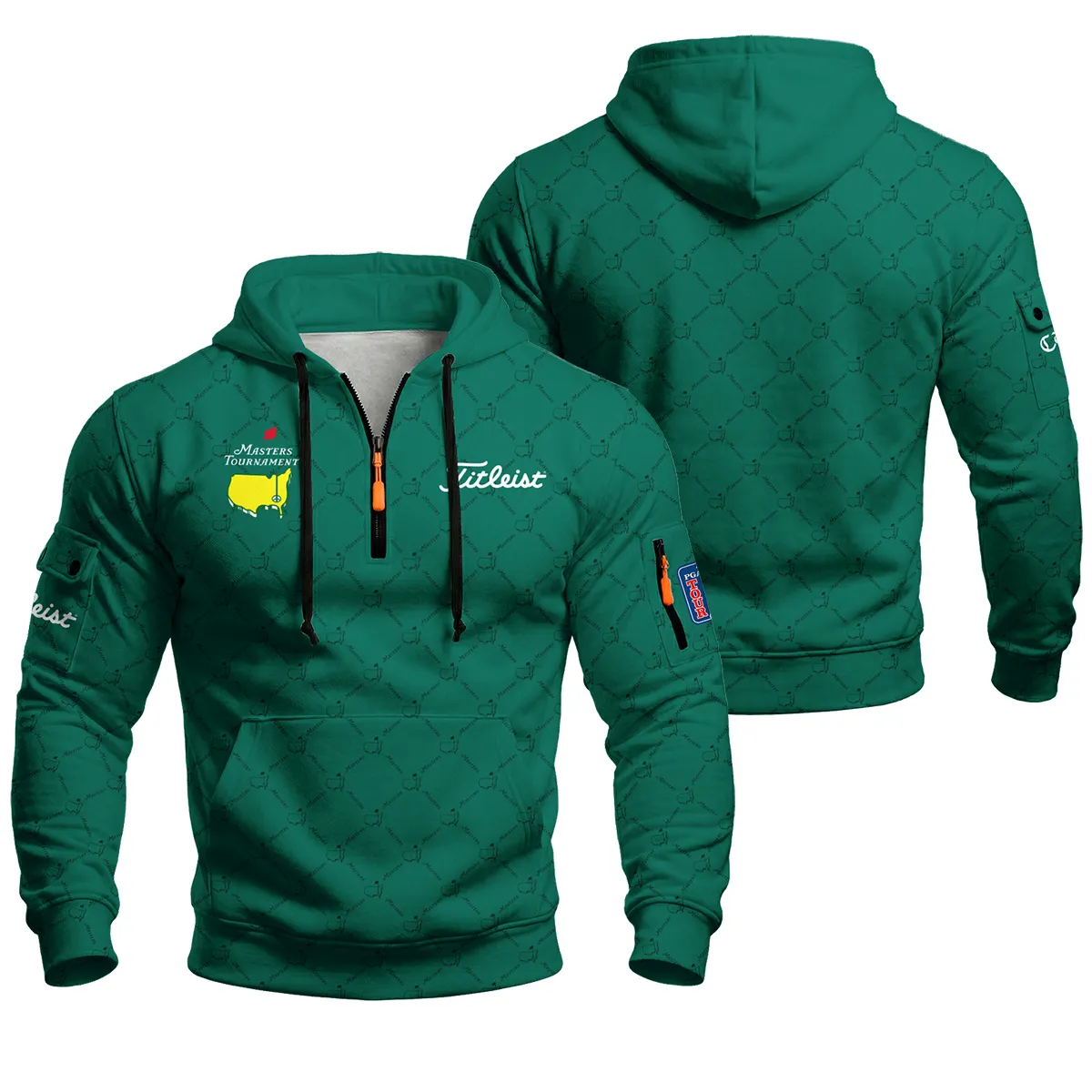 Masters Tournament Titleist Zip Neck Hoodie All Over Prints QTMT060225A1TL-ZLU - Image 3