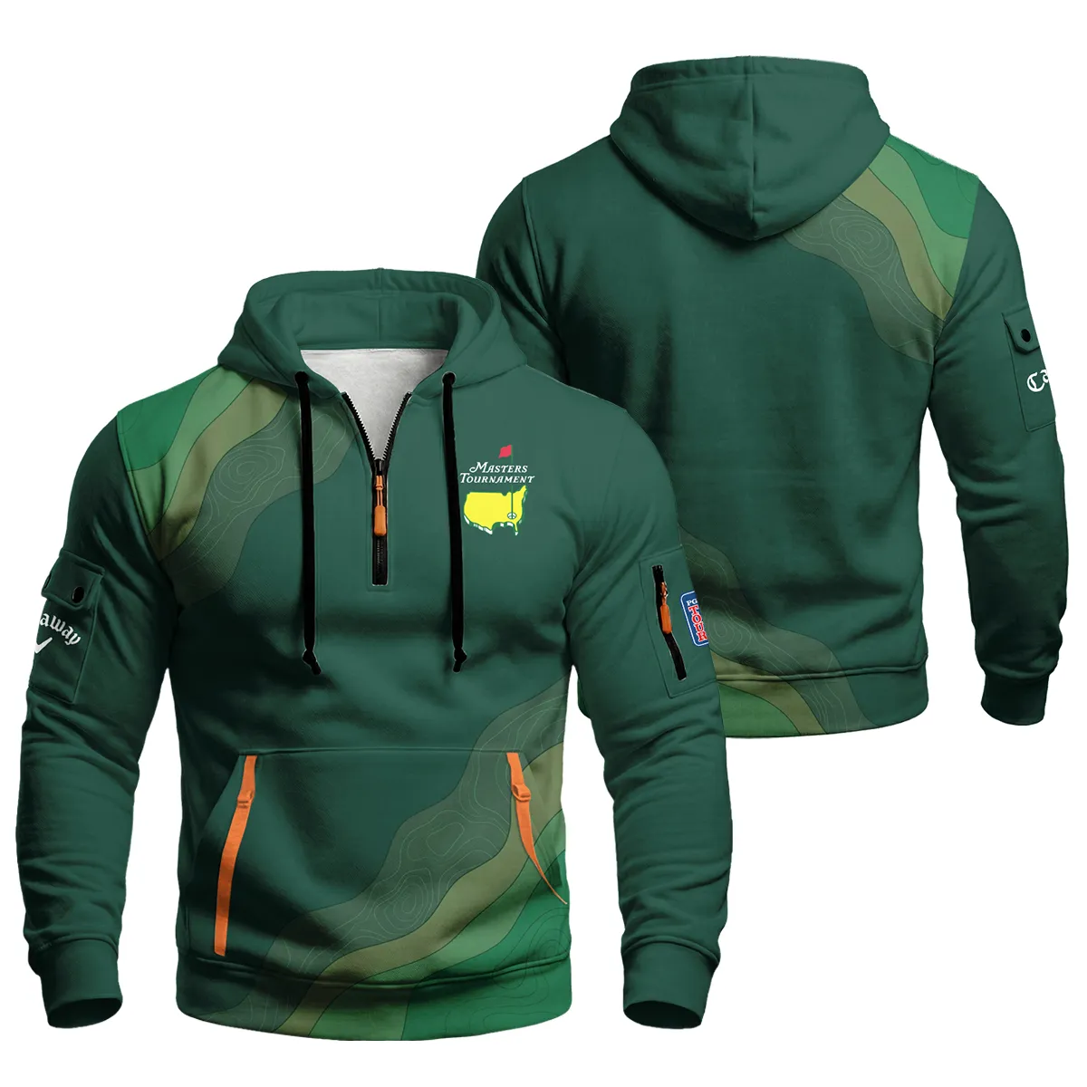 Callaway Masters Tournament Hoodie Half Zipper All Over Prints QTMT240225A1CLW-HDF - Image 3