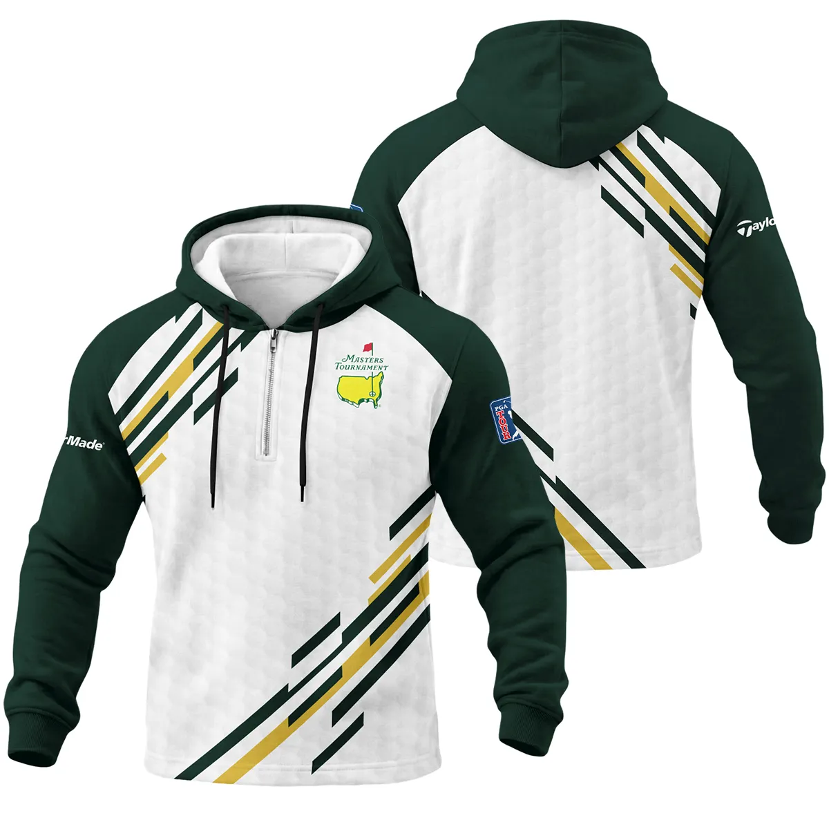 TaylorMade Masters Tournament 1/4 Zipper Hoodie All Over Prints QTMT260225A1TM-1/4HD - Image 3