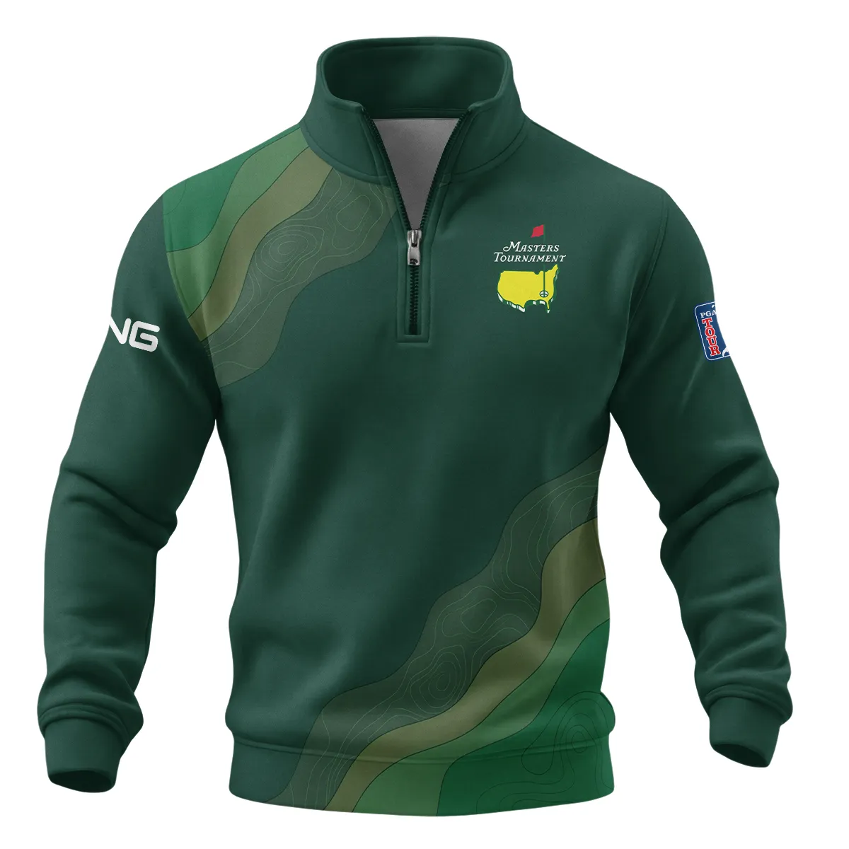 Ping Masters Tournament Quarter Zip Sweatshirt All Over Prints QTMT240225A1PI-QTZ