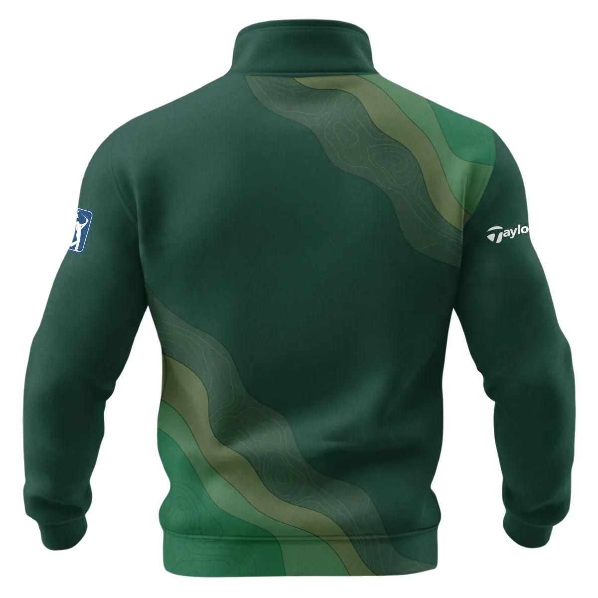 TaylorMade Masters Tournament Quarter Zip Sweatshirt All Over Prints QTMT240225A1TM-QTZ - Image 2