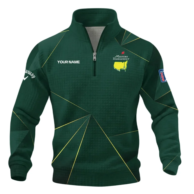 Callaway Masters Tournament Quarter Zip Quilted Waffle All Over Prints QTMT240225A2CLW-QZW