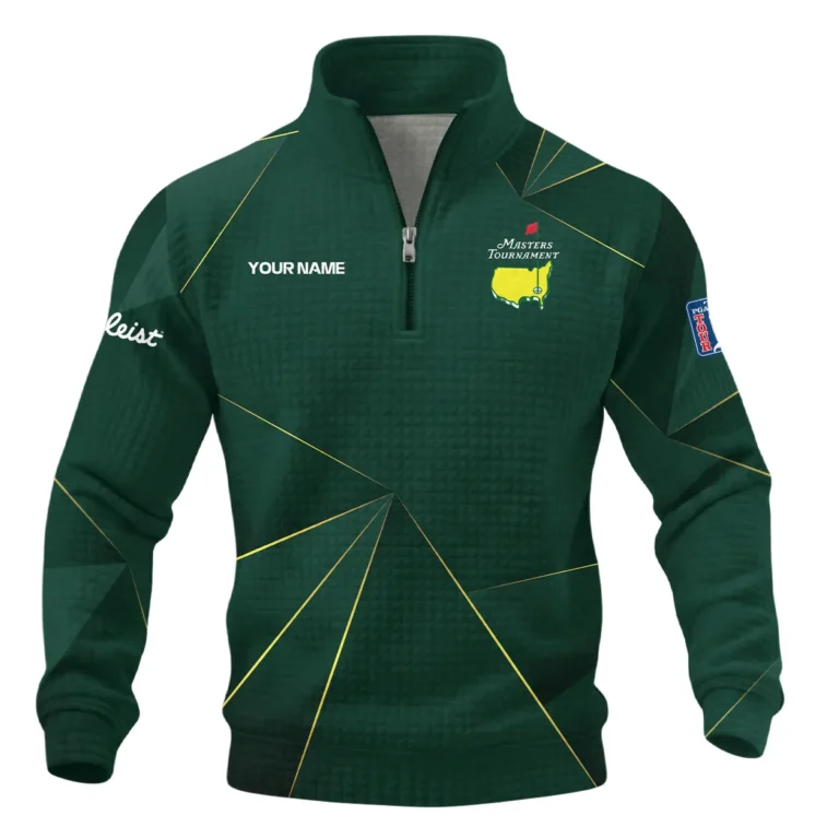 Masters Tournament Titleist Quarter Zip Quilted Waffle All Over Prints QTMT240225A2TL-QZW