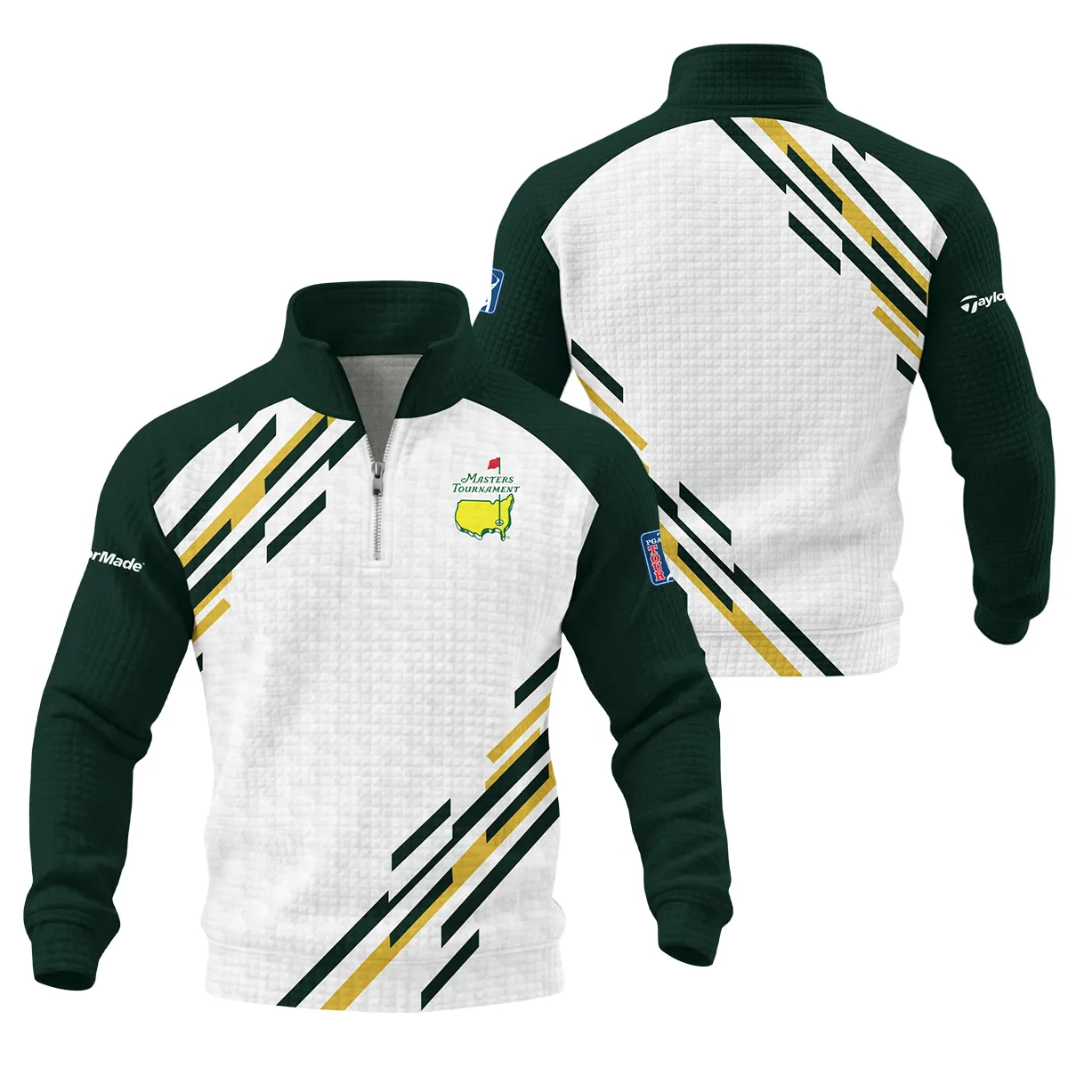 TaylorMade Masters Tournament Quarter Zip Quilted Waffle All Over Prints QTMT260225A1TM-QZW - Image 3